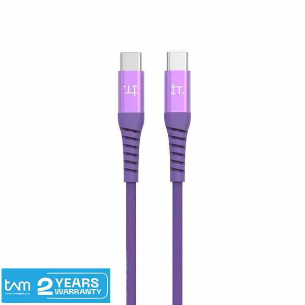 IT Power Connector - USB C to USB C 2m - Mauve