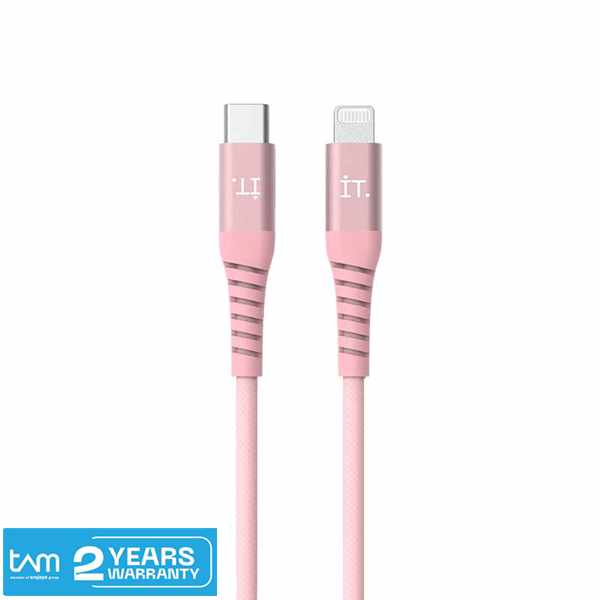 IT Power Connector - USB C to Lightning Cable 2m - Pink