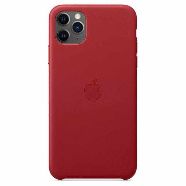 iPhone 11 Pro Max Leather Case, Red