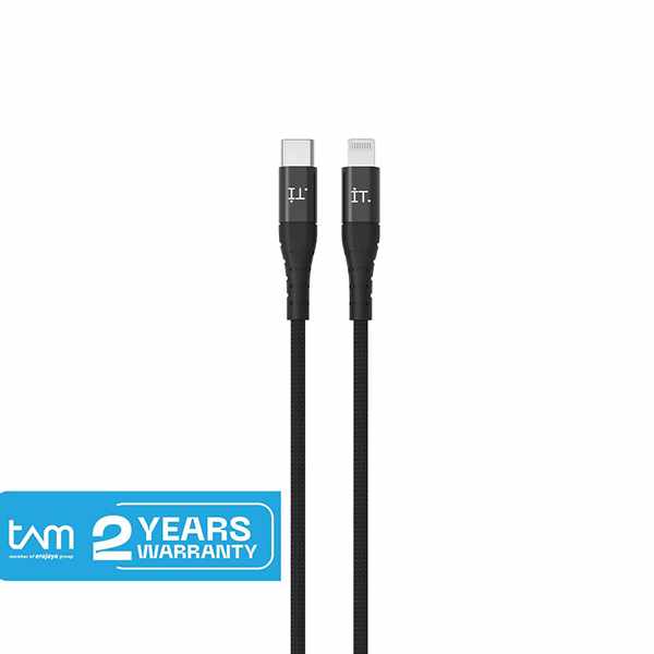 IT Metallic Cable C to Lightning - Black