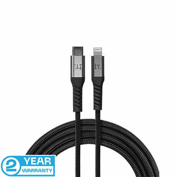 IT Power Connector USB C to Lightning Cable 1,2 m - Black