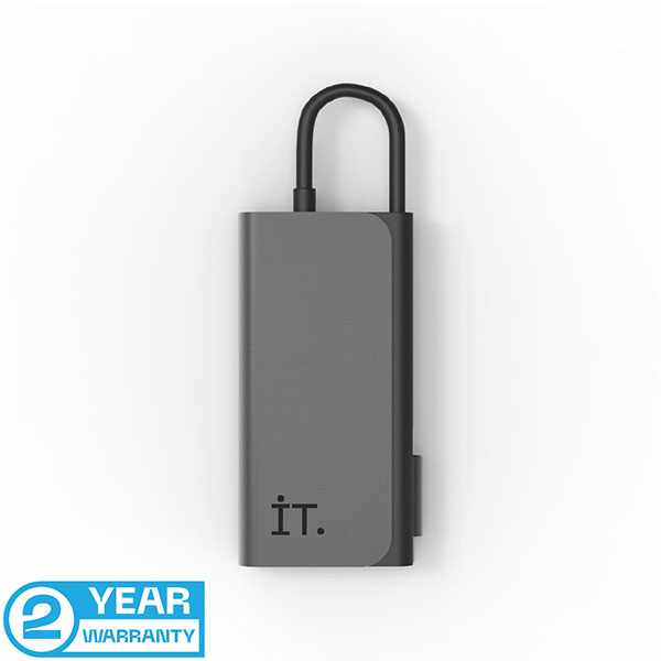 IT Multi Port 4 in 1 - Grey Black