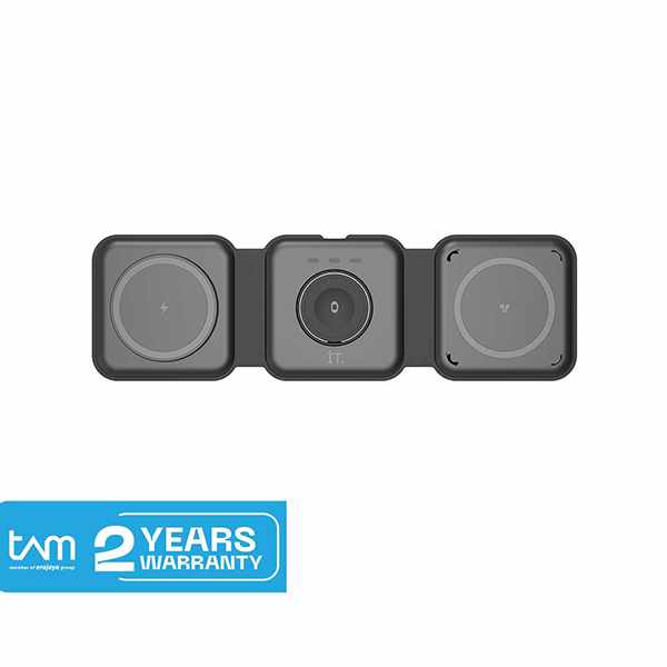 IT 3 in 1 Wireless Charger Flip - Black
