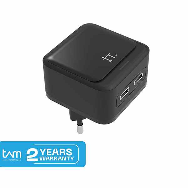 IT Plug IT 40 Watt Wall Charger - Black