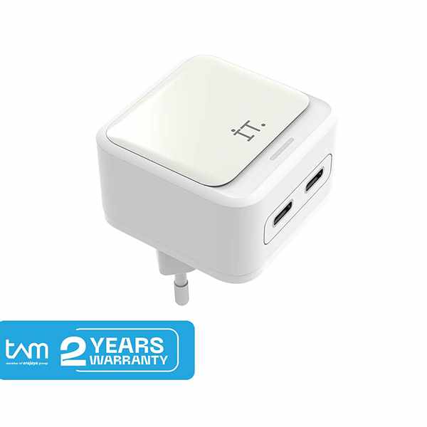 IT Plug IT 40 Watt Wall Charger - White