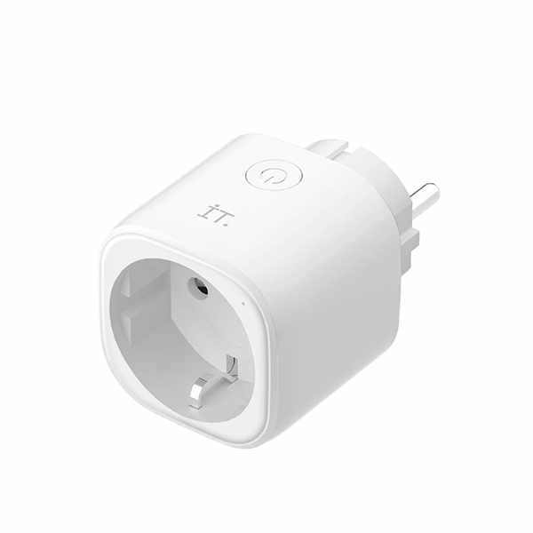 IT Smart Single Plug PS03 - 1 Port Power With Power Meter - White