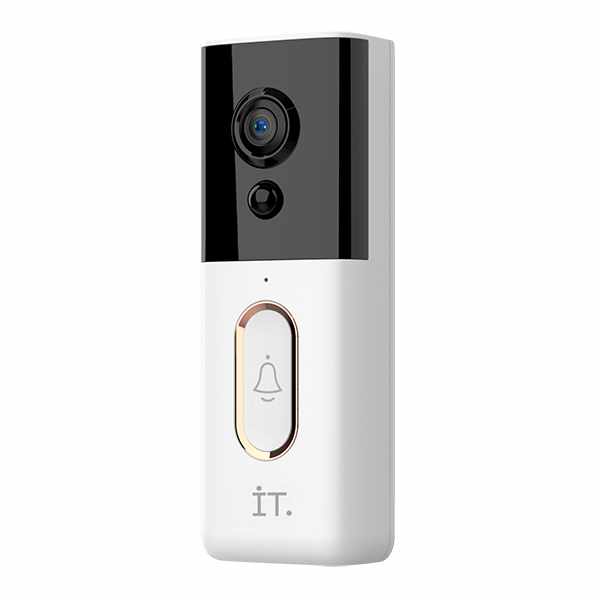 IT Smart Wireless Doorbell WD01 - with Camera FHD 1080P Multitone Chime - White