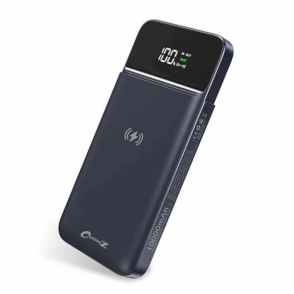 Optimuz 20W Wireless PowerBank 10K mAh+20W Adaptor -  Black