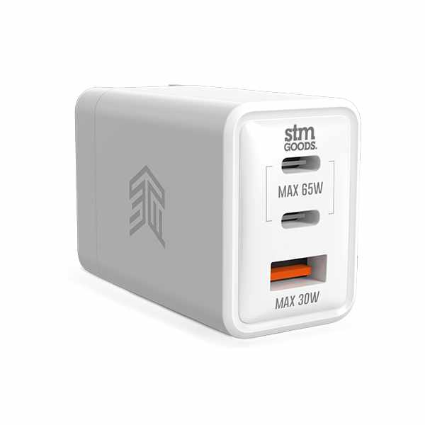 STM 65W GaN Travel Charger - White