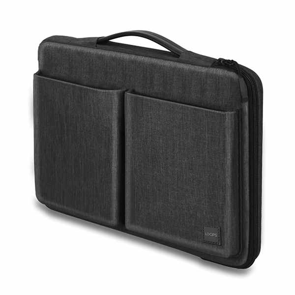 LOOPS Multi Pocket Laptop Bag 16 inch - Black